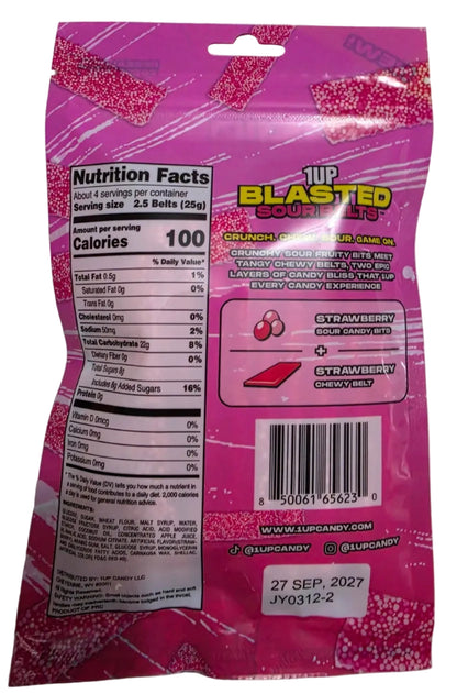 1UP Blasted Sour Belts
