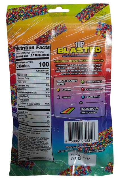 1UP Blasted Sour Belts