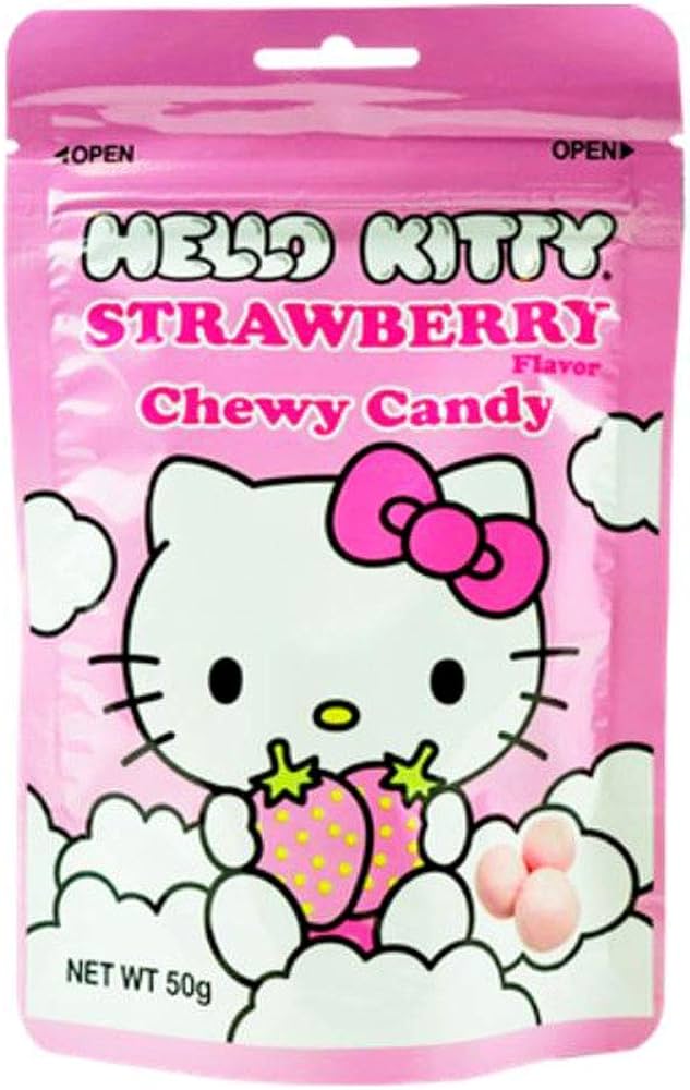 A030  H.K Strawberry Chew Candy- 1 pcs