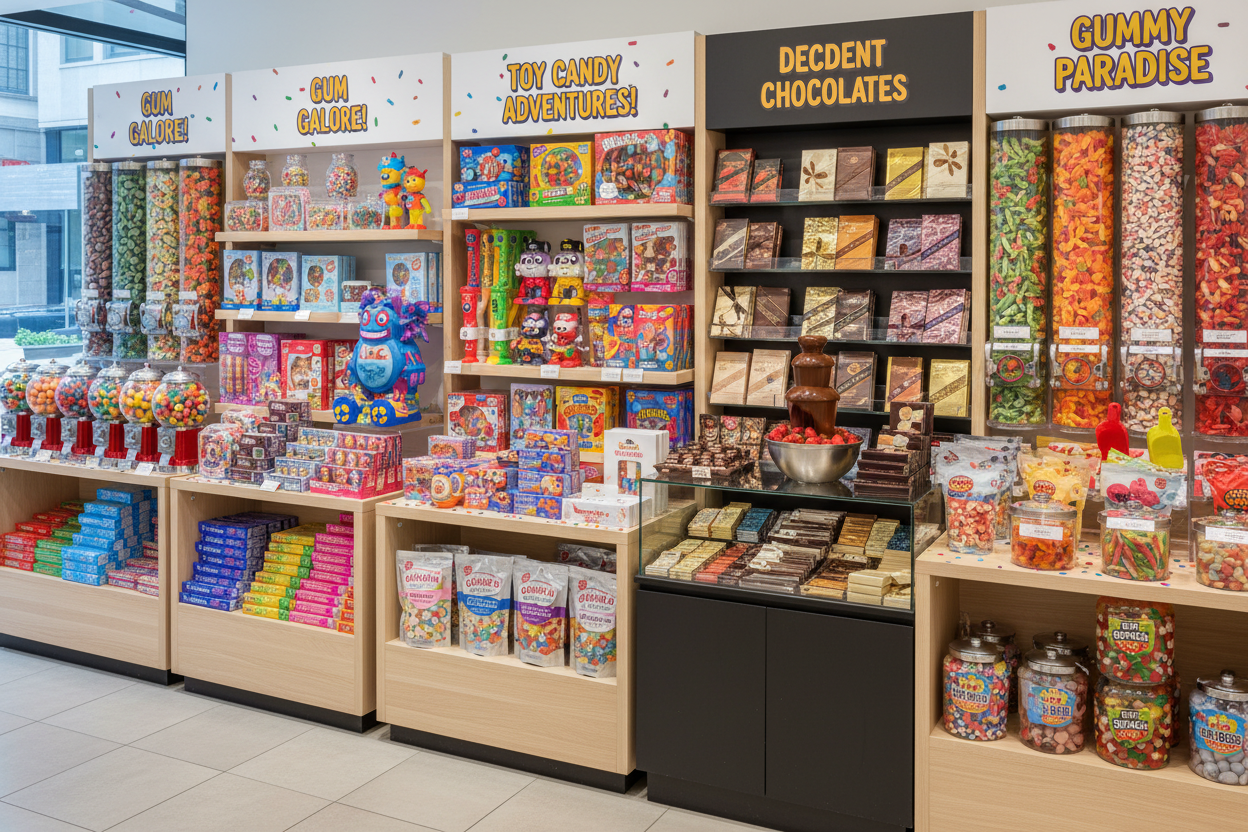 CANDY GUMS CANDY TOYS CHOCOLATE GUMMIES STORE